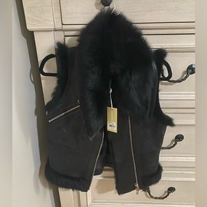 Michael Kors Real Fur Vest XS